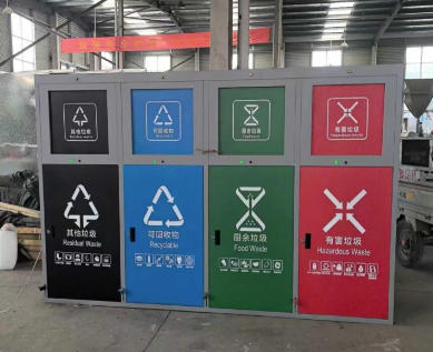 钢制四分类垃圾桶：镀锌工艺赋能环保基础建设，实用主义引领分类新潮流