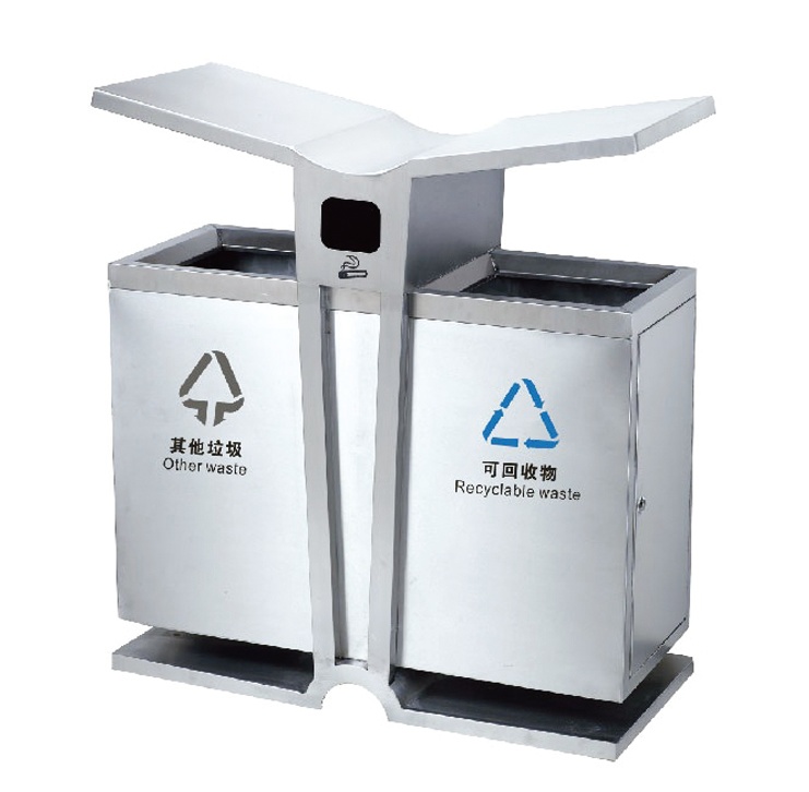日照不锈钢垃圾桶，潍坊分类果皮箱