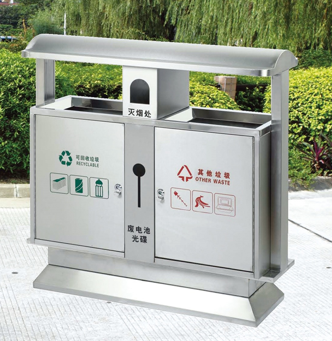 济南不锈钢垃圾桶，东营不锈钢分类果皮箱