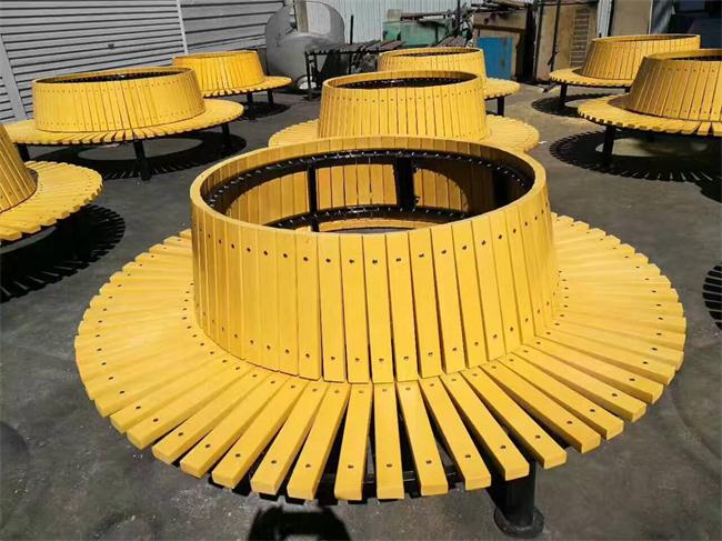 聊城广场大树椅定做，山东围树椅