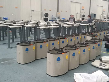 钢制垃圾桶组装