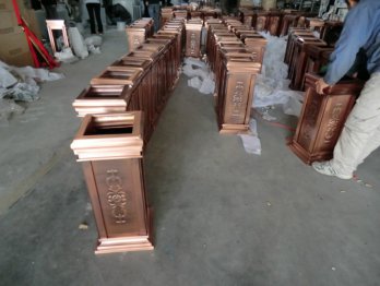 钢制垃圾桶组装