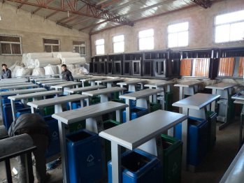 钢制分类垃圾桶组装