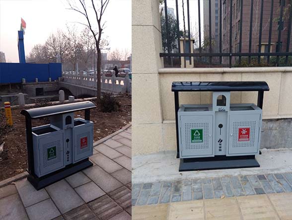 分类果皮箱在淄博市张店区