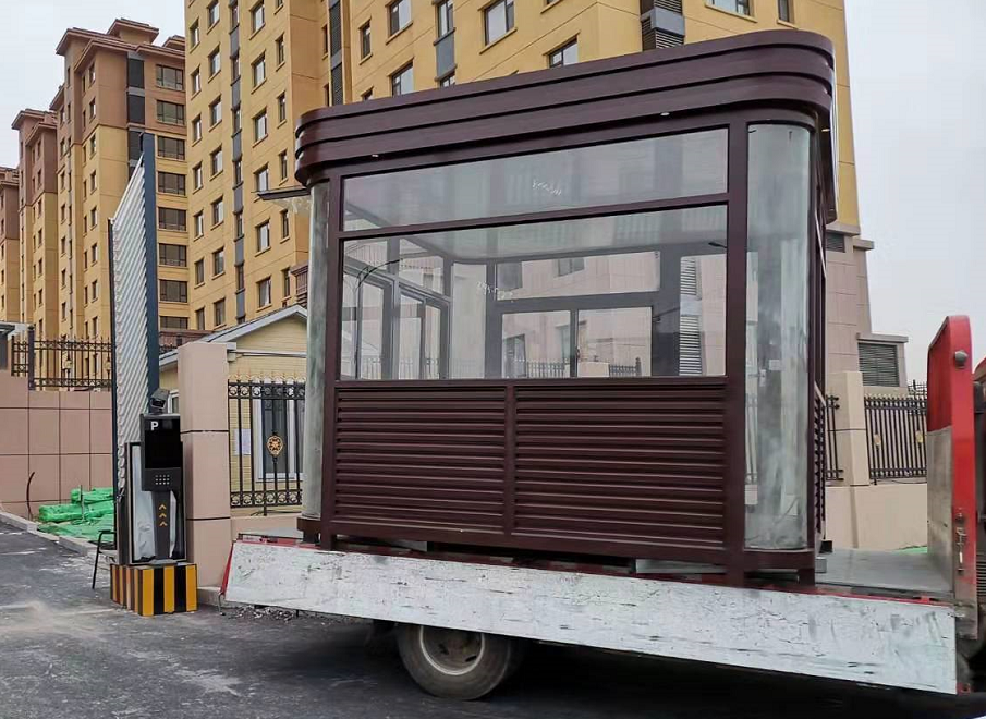 3m*3m钢制岗亭如期送到