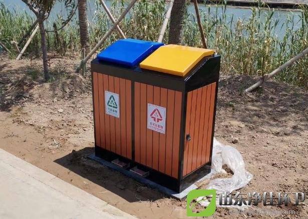 经典脚踏分类果皮箱WJ-8120