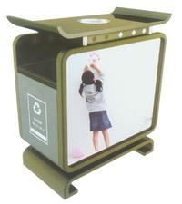 钢木广告垃圾桶