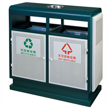 户外钢制分类果皮箱