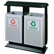 户外钢制分类垃圾桶